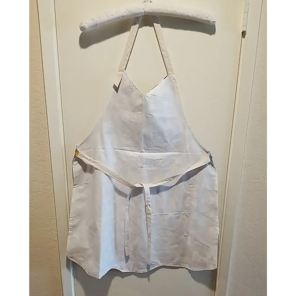 Handmade Halloween Themed Full Bib Apron Ghosts JackOLanterns Spiders Pocket New